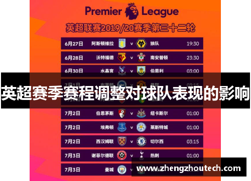 英超赛季赛程调整对球队表现的影响
